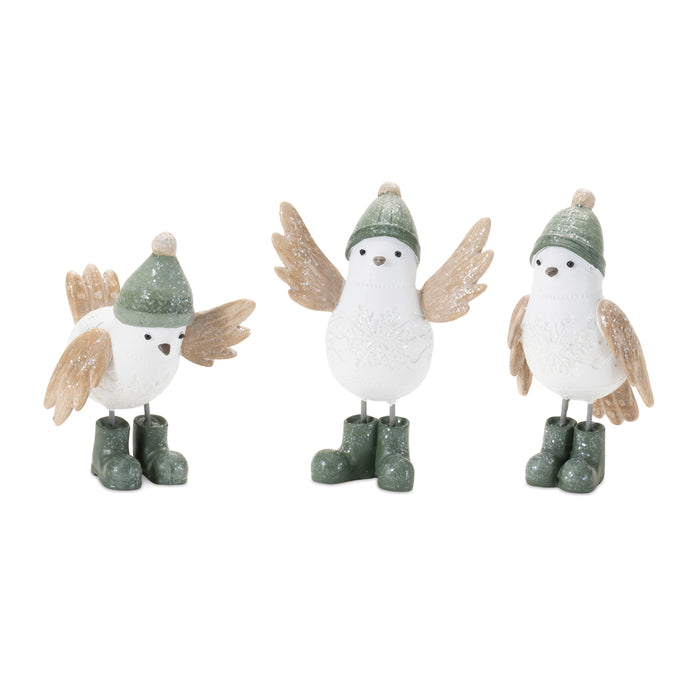 Winter Bird Figurines