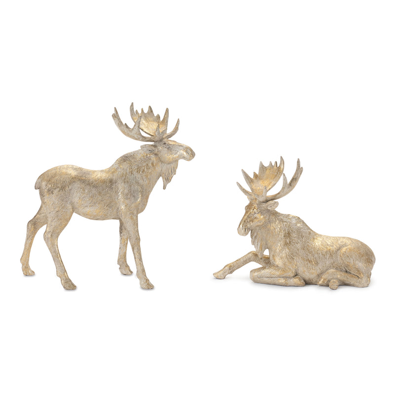 Golden Moose Figurines