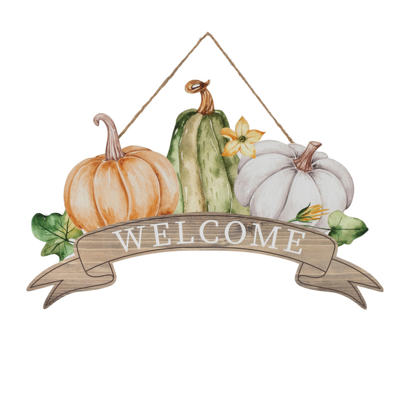 Pumpkin Welcome Sign