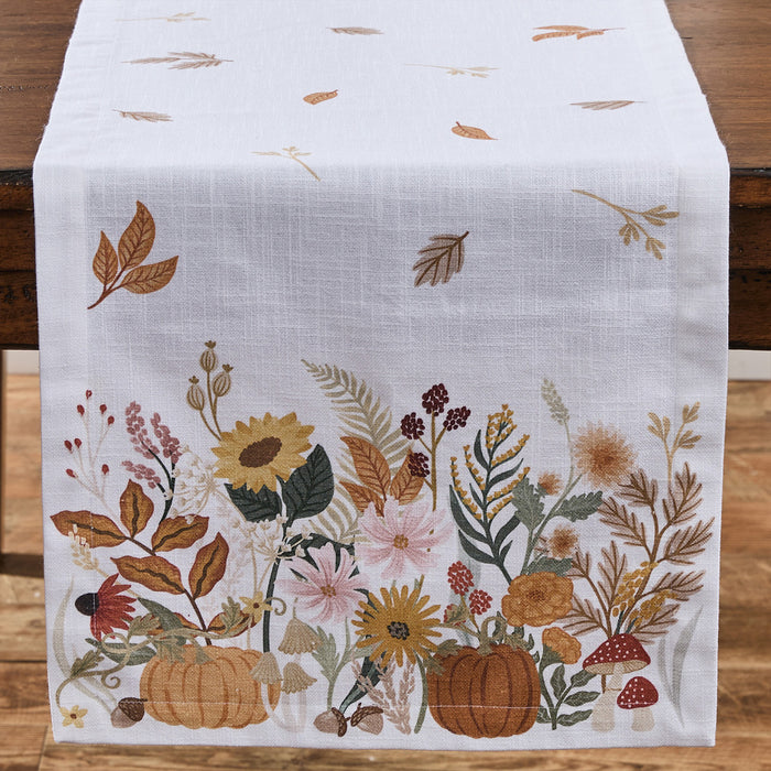 Autumn Meadow Table Runner - 54"L