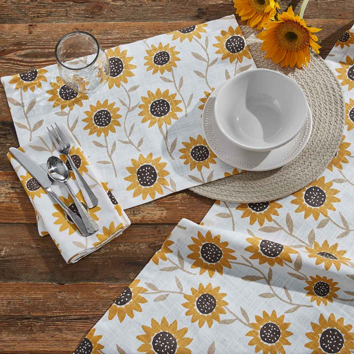 Sunflower Print Table Runner - 2 Options