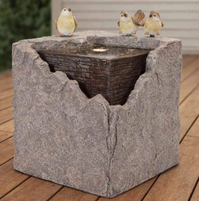 Fountain with Birds