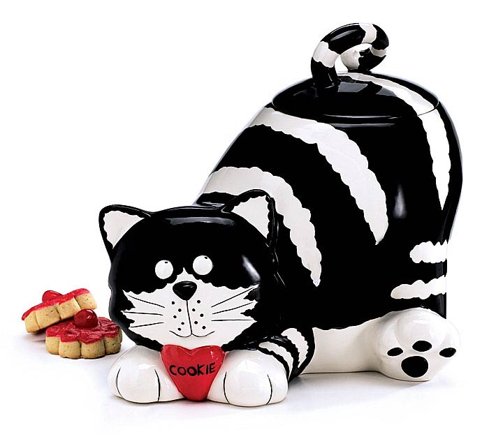 Chester Cat Ceramic Cookie Jar