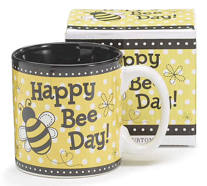 Happy Bee Day Ceramic Mug W/ Box