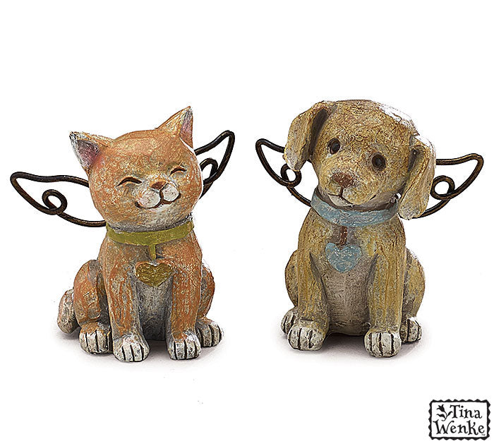 Dog/Cat Resin Angel Figurine