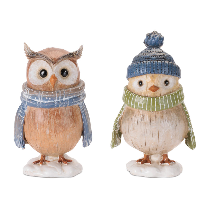 Winter Bird Figurines