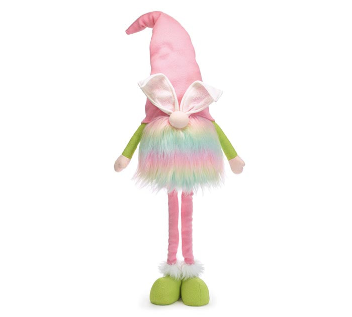 Pastel Rainbow Easter Bunny Gnome