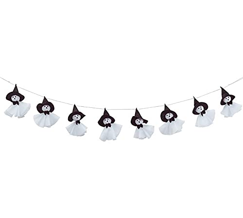 Ghosts in Witch Hats Decorative Garland