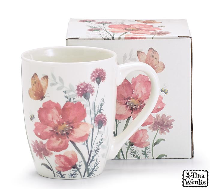 Wildflowers And Butterfly Mug