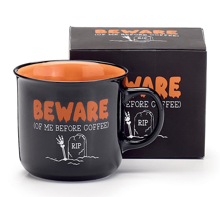 Mug Beware Of Me Before Coffee Tombstone