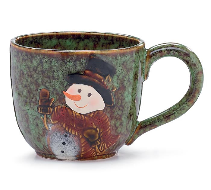 Snowman with Black Top Hat Mug