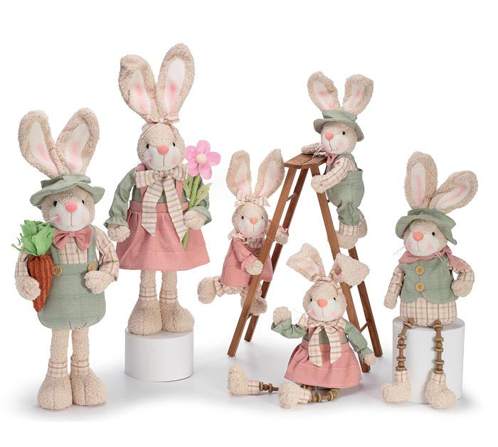 Spring Bunny Family Plush