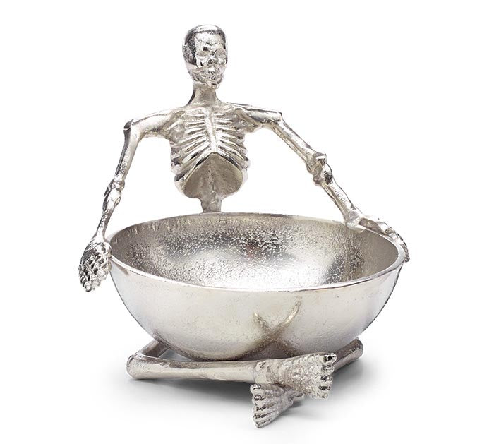 Metal Skeleton Candy Dish
