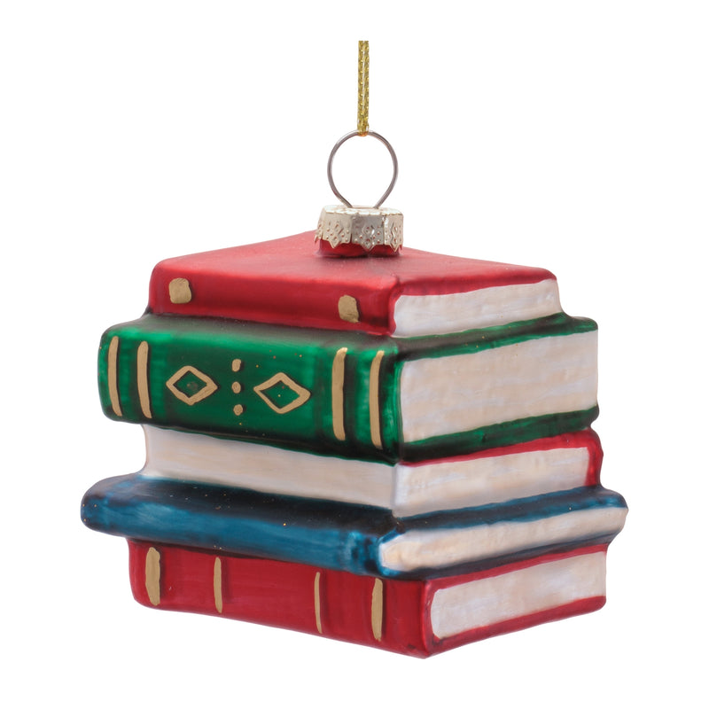 Stack of Books Ornament