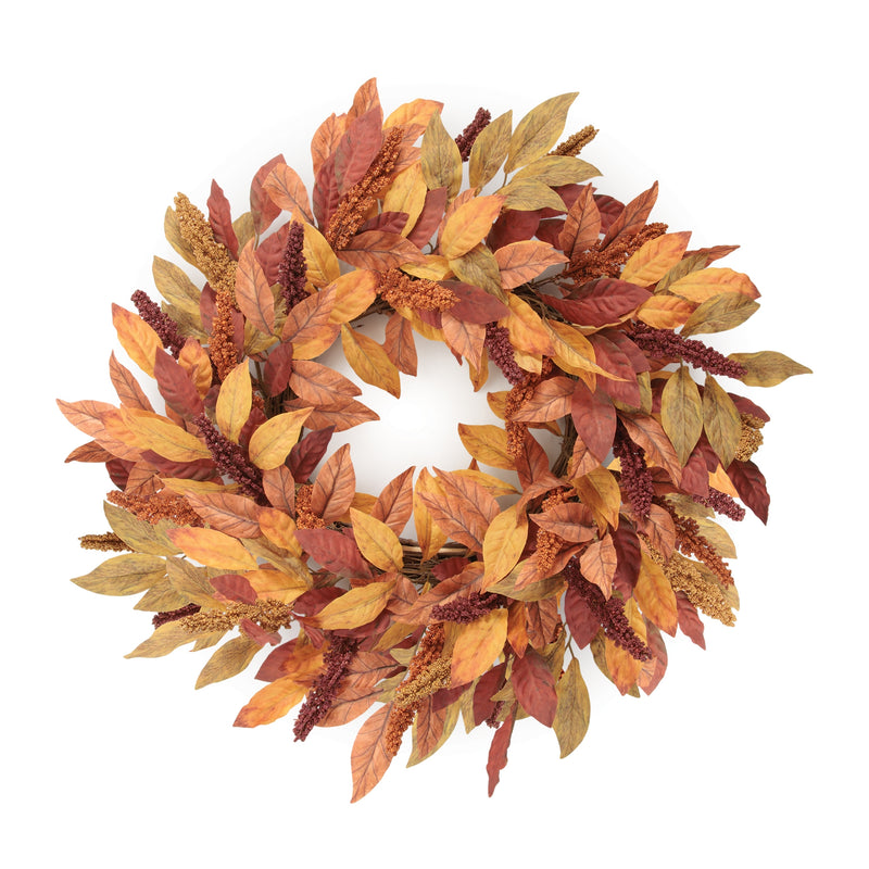 Fall Leaf Wreath - 24"