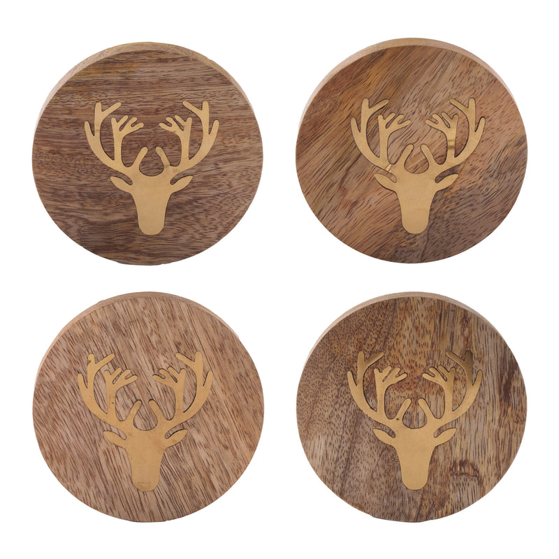 Round Deer Coasters