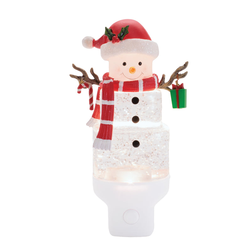 Snowman with Present Night Light