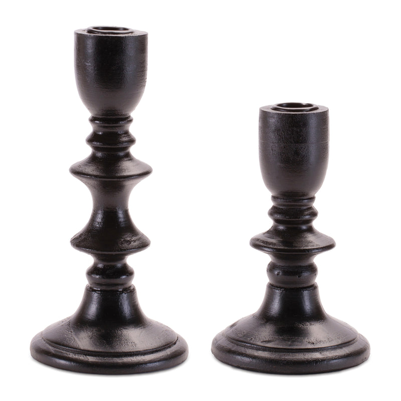 Black Taper Candle Holders