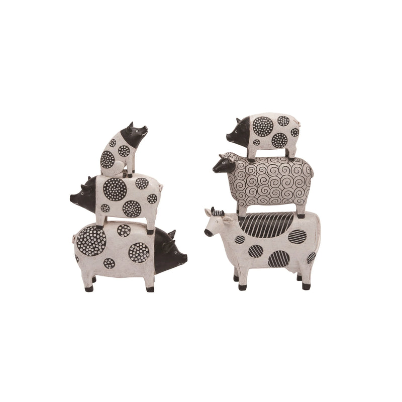 Stacked Pop Art Farm Animals