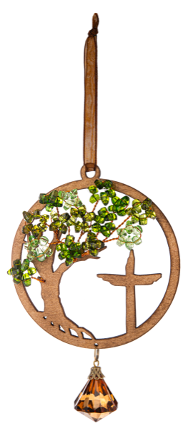 Tree of Life Cross Ornament