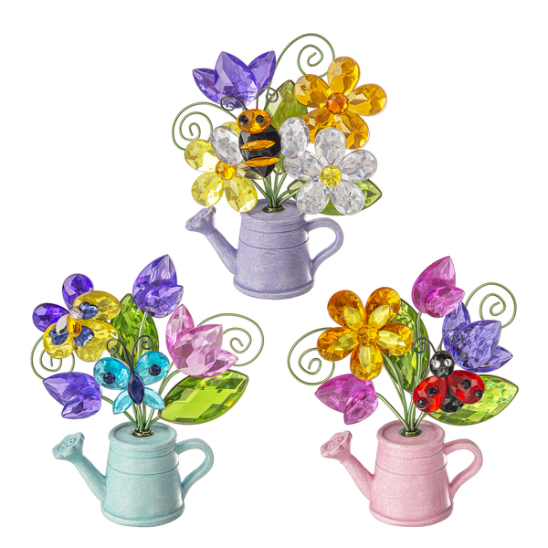 Garden Watering Can Figurines