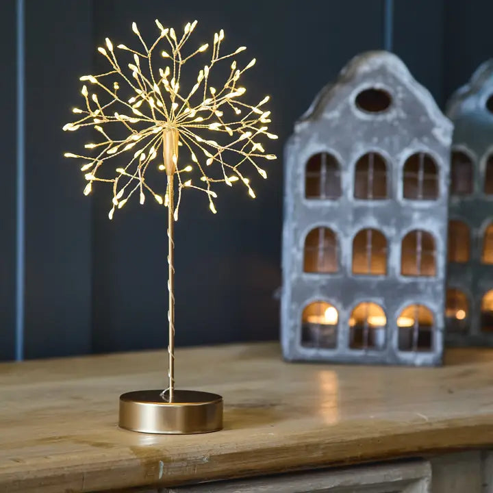Gold Dandelion LED Table Lamp