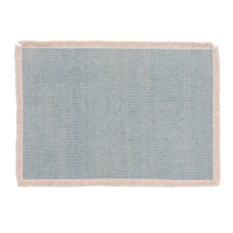 Fringed Table Linens - Sea Glass