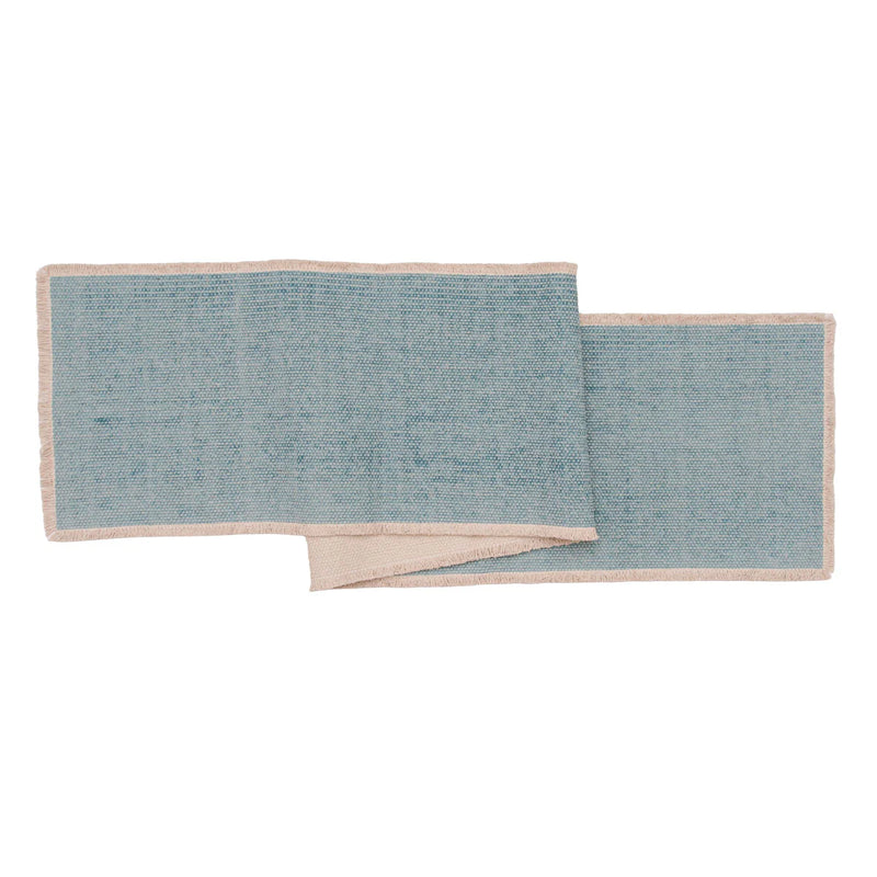 Fringed Table Linens - Sea Glass