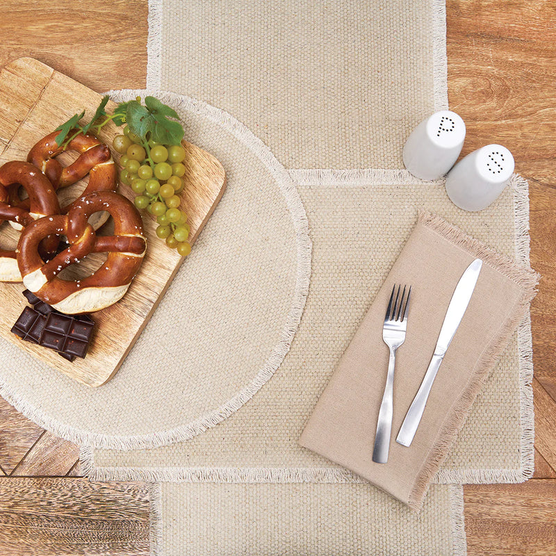 Fringed Sand Table Linens