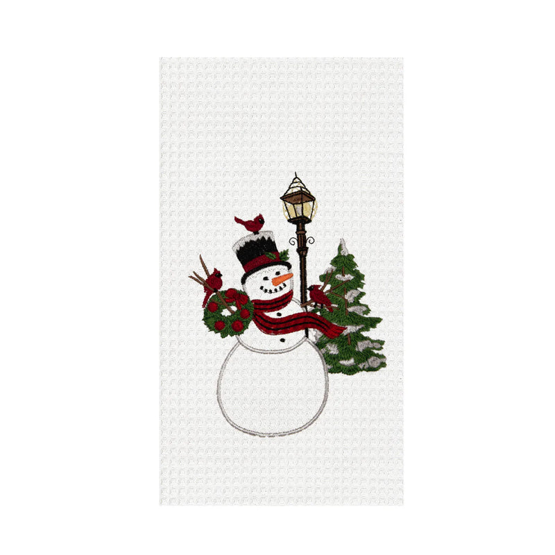 Snowman & Cardinals Kitchen Towel
