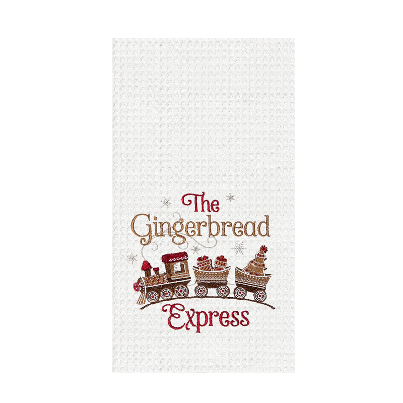 Gingerbread Train Kitchen Towel
