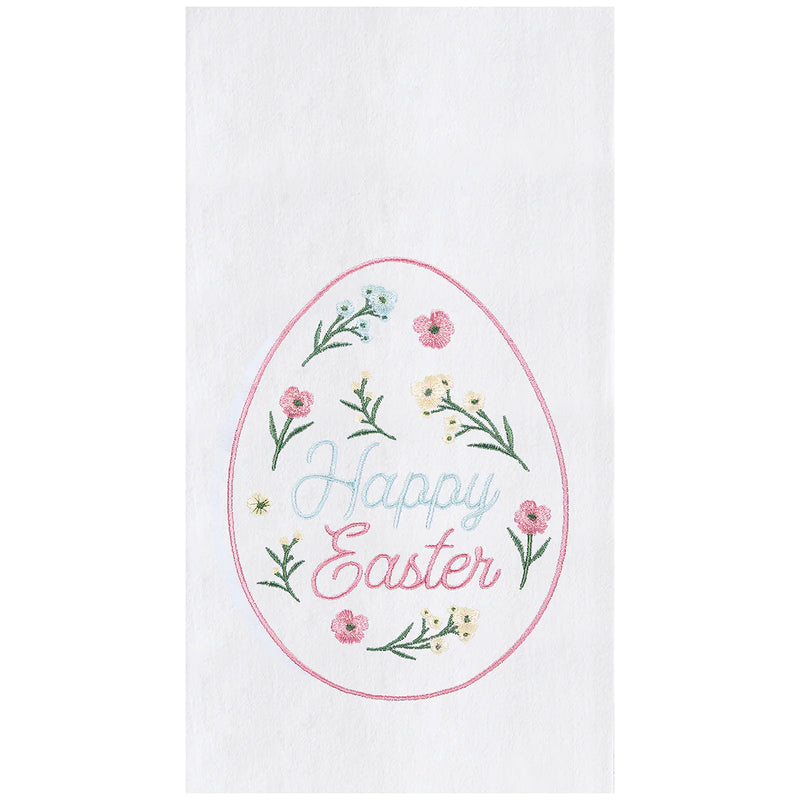 Easter Floral Egg Towel