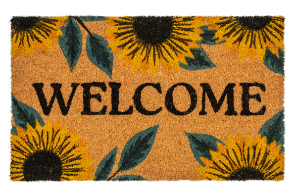 Welcome with Sunflowers Doormat