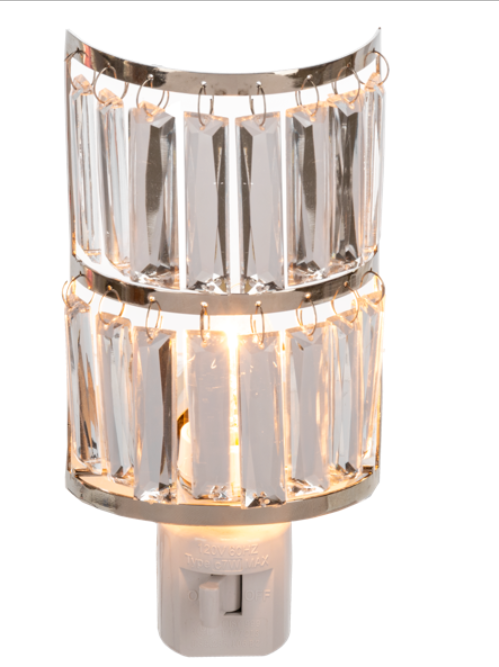 Decorative wall sconce with crystal accents on a white background