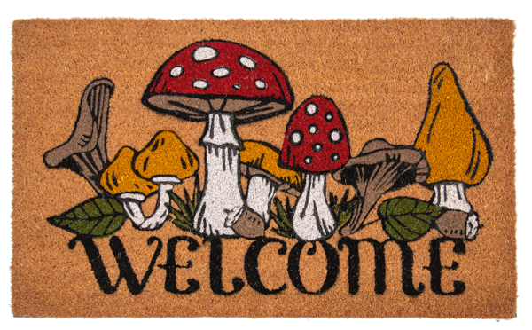 Welcome Mushroom Door Mat
