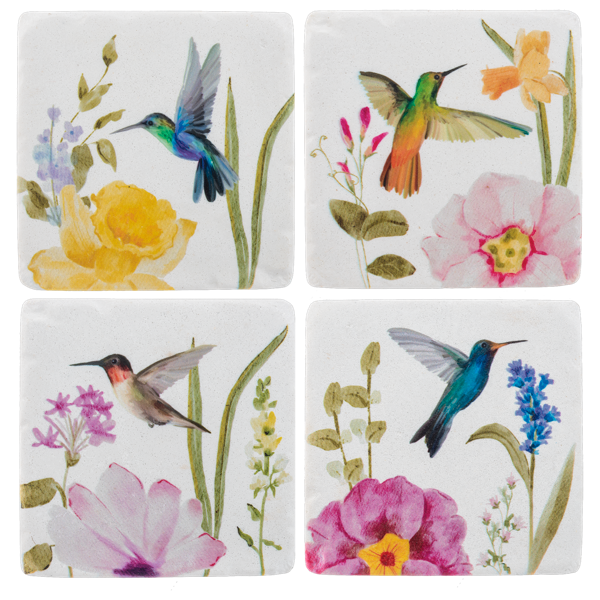 Hummingbird Coaster Set