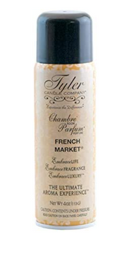 Tyler Candle & Company French Market perfume spray on a white background