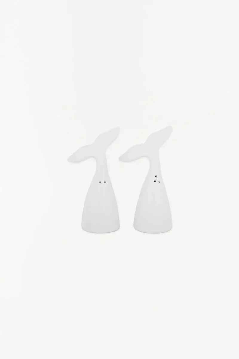 Whale Tail Salt and Pepper Shakers