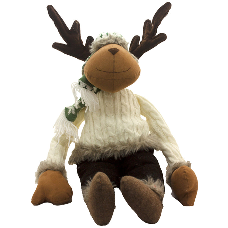 Winter Sweater Moose Plush