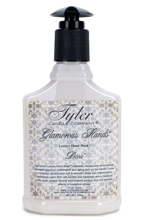 Tyler Candle Company Glamorous Hands Luxury Hand Wash bottle on a white background