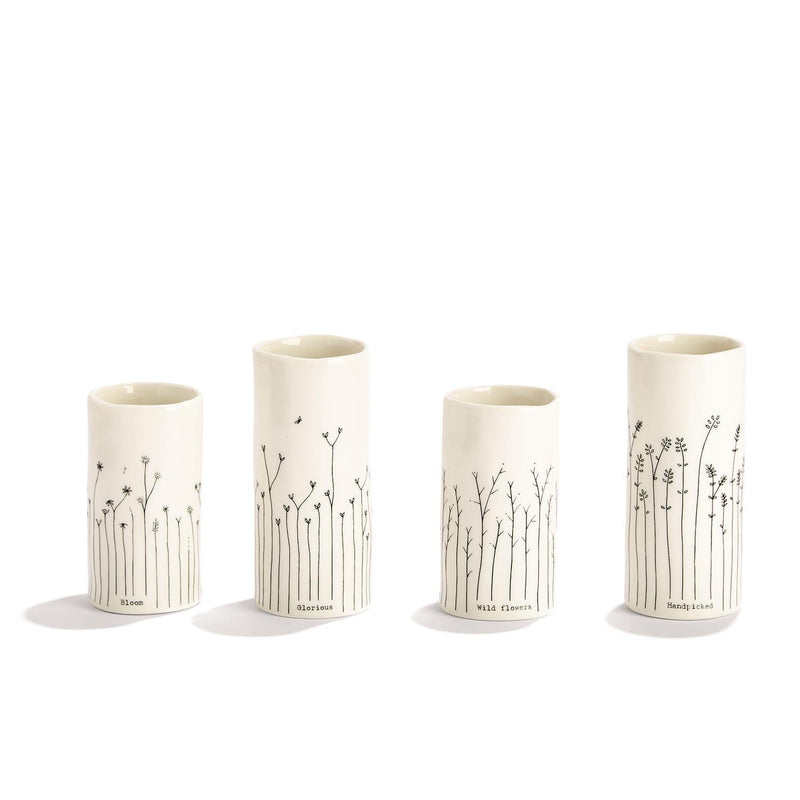 White Floral Vases