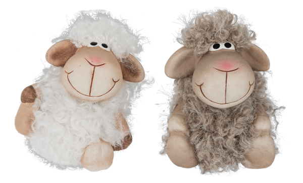 Sweet Sitting Sheep Figurines
