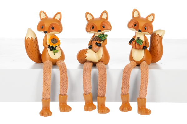 Autumn Joy Fox Shelfsitters