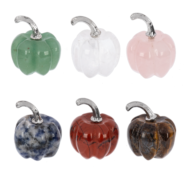 Natural Stone Mini Pumpkin Figurines