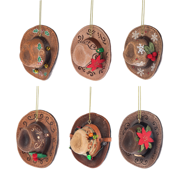 Boots and Barn Christmas - Festive Hat Ornaments