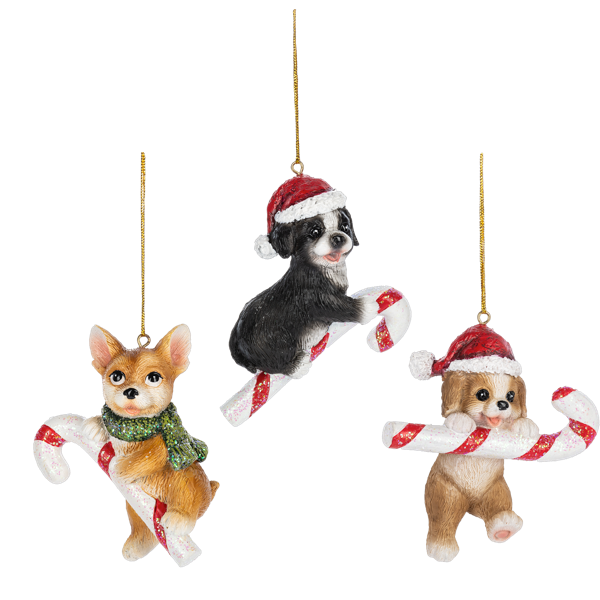 Candy Cane - Dog Ornaments