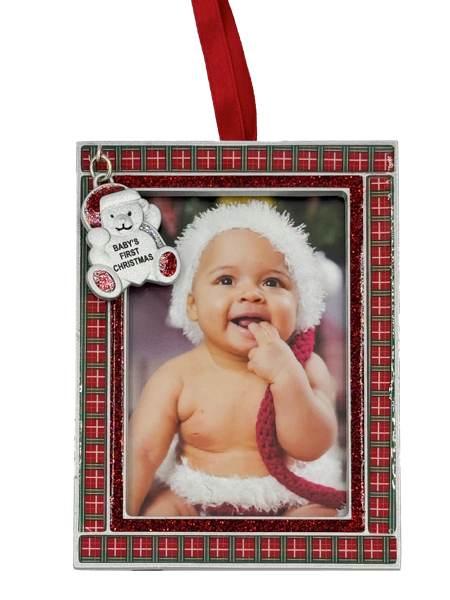 Baby's First Christmas Photo Frame Ornament