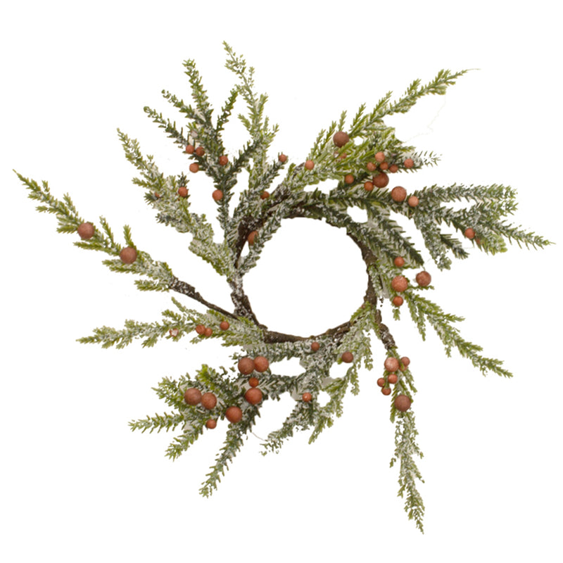 Red Berry Fir Candle Ring