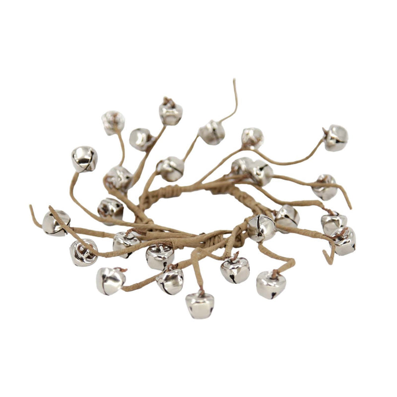 Silver Bells and Twig Candle Ring