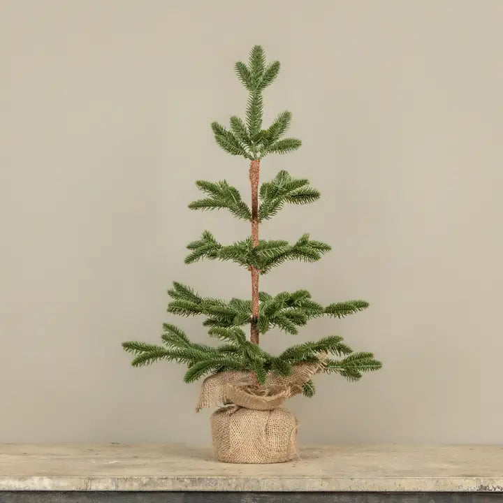 Fir Tree W/ Burlap Base - 2'